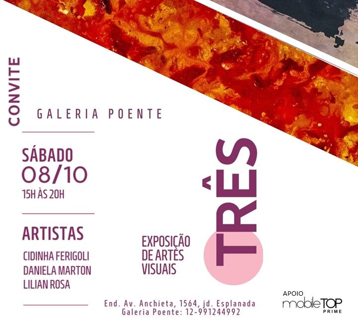 Exposição Três Galeria Poente - Faluartes